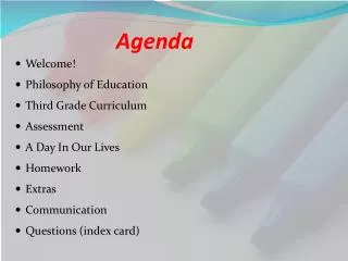 Agenda