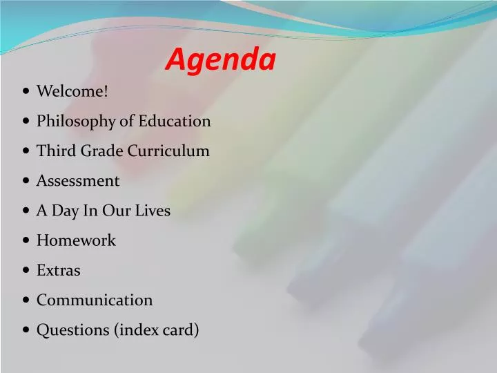 agenda