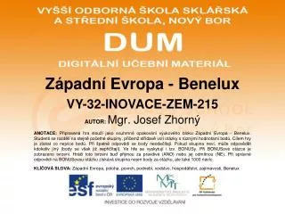 z padn evropa benelux