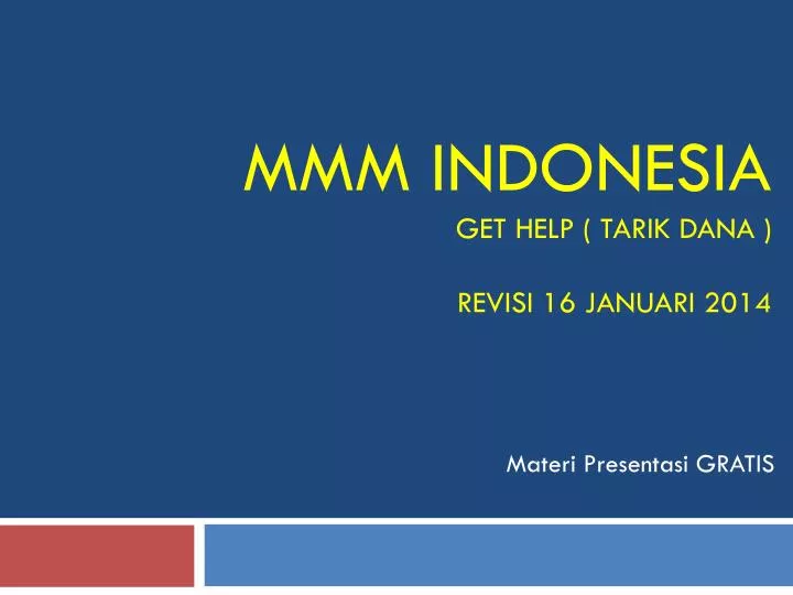 mmm indonesia get help tarik dana revisi 16 januari 2014