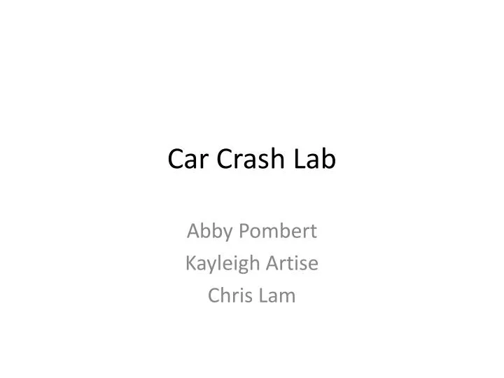 car crash lab