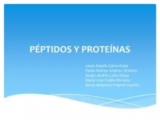 p ptidos y prote nas