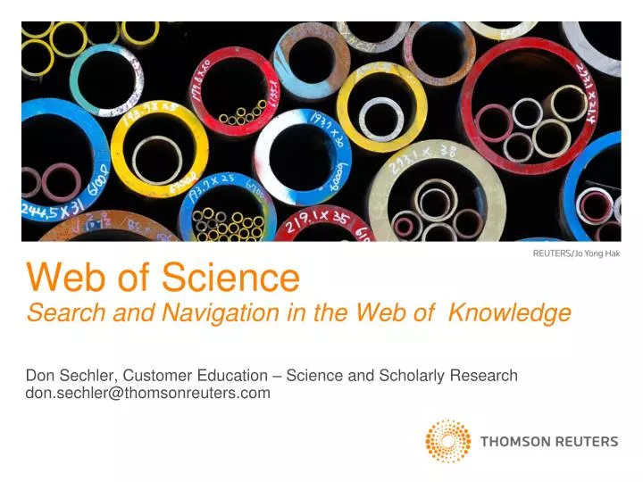 web of science search and navigation in the web of knowledge