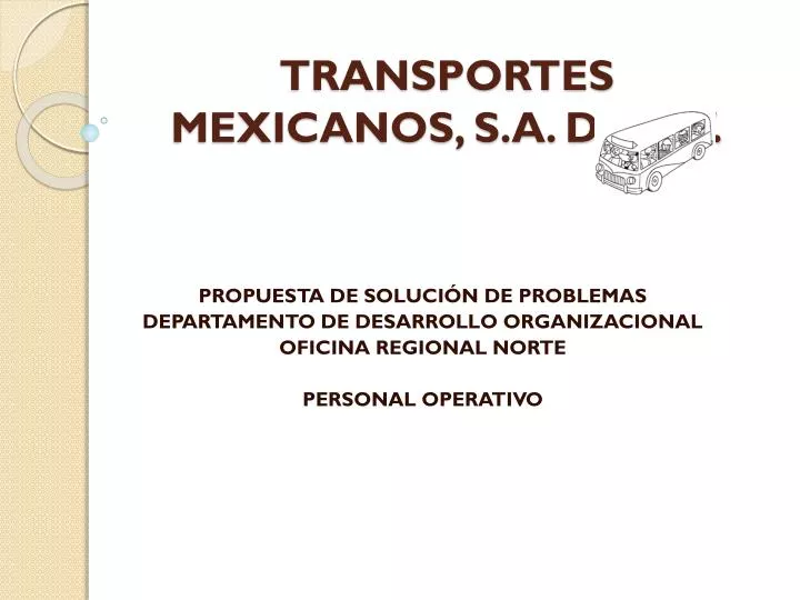 transportes mexicanos s a de c v