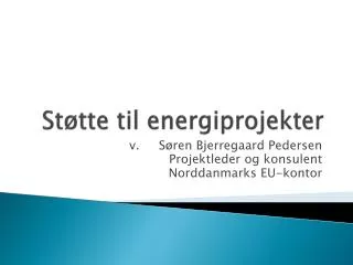 st tte til energiprojekter