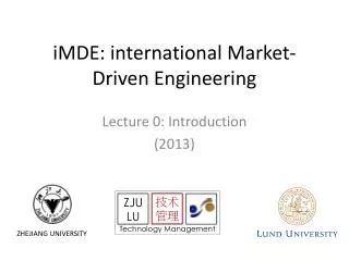 iMDE : international Market-Driven Engineering