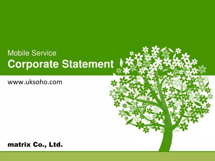 mobile service corporate statement