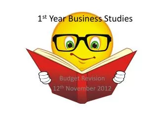 1 st Year Business Studies
