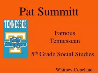 Pat Summitt