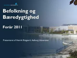 befolkning og b redygtighed for r 2011