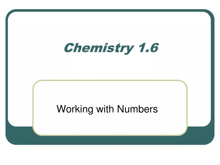 chemistry 1 6