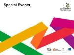 Special Events - slide 1