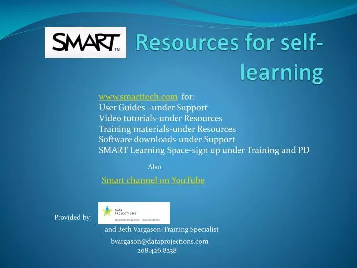 resources for self learning