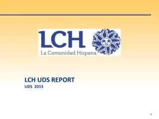 LCH UDS REPORT UDS 2013