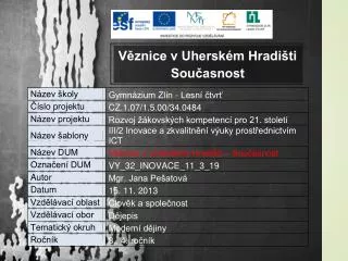 Věznice v Uherském Hradišti Současnost