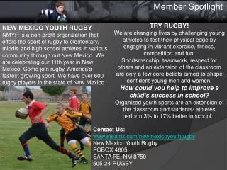 NEW MEXICO YOUTH RUGBY
