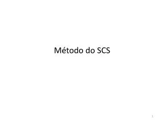 m todo do scs