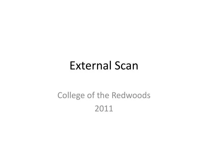 external scan