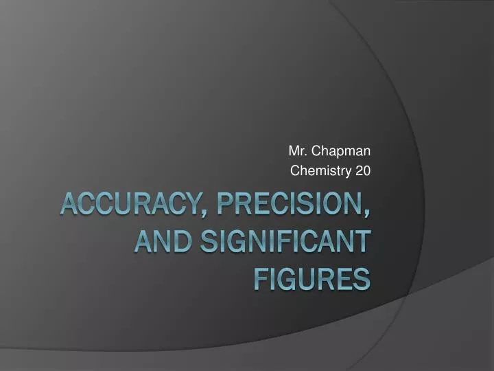 mr chapman chemistry 20