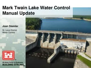 Mark Twain Lake Water Control Manual Update