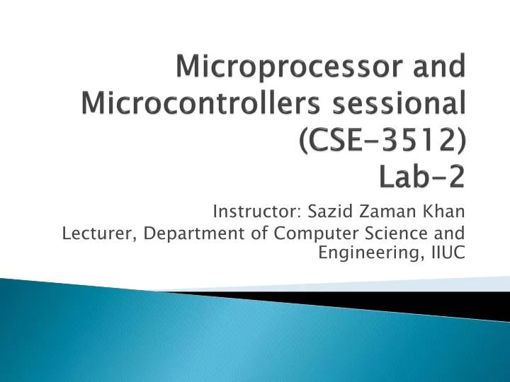 microprocessor and microcontrollers sessional cse 3512 lab 2
