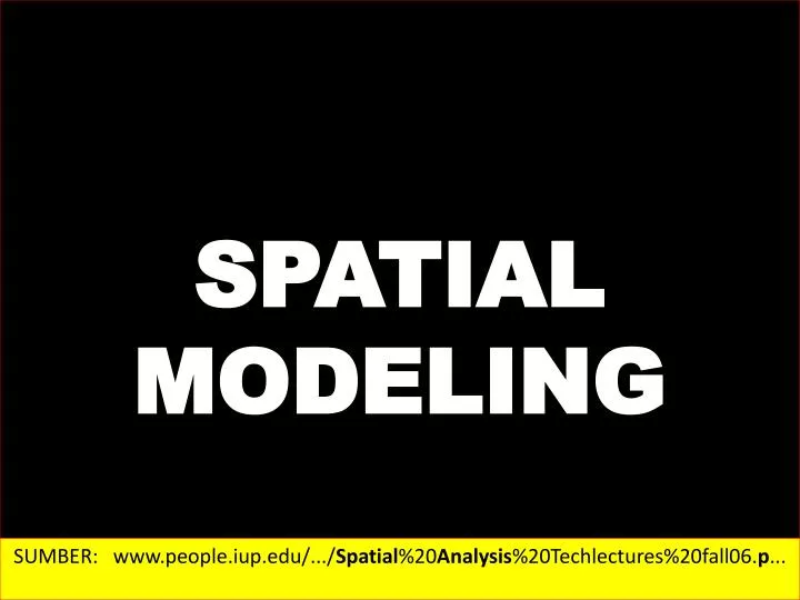 spatial modeling
