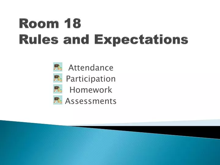 room 18 rules and expectations
