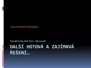 tom kut j petr tos microsoft