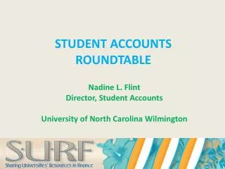 STUDENT ACCOUNTS ROUNDTABLE