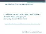 PROFESSIONAL DEVELOPMENT - slide 1