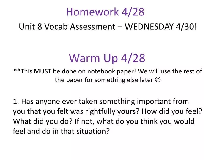 homework 4 28
