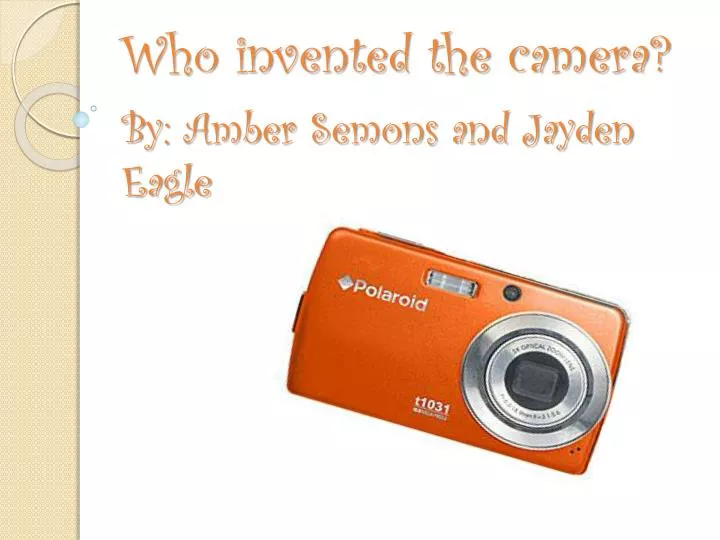 who invented the camera