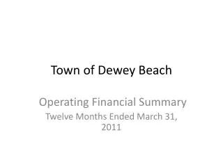 Town of Dewey Beach