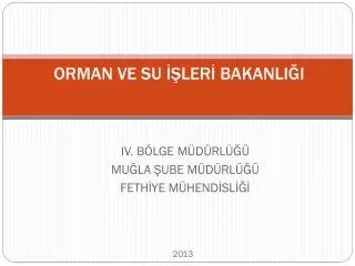 orman ve su ler bakanli i