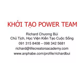 kh i t o power team