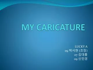 my caricature