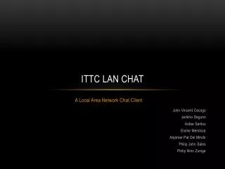 ittc lan chat