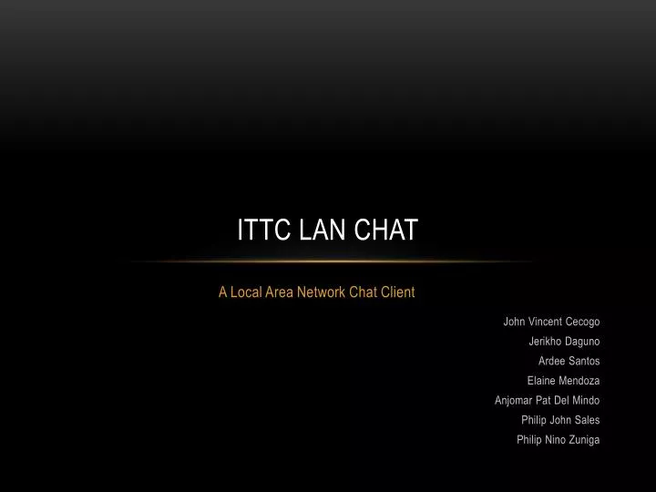 ittc lan chat