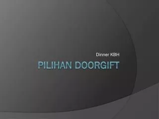 dinner kbh