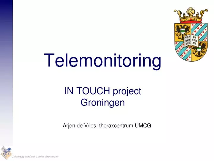 telemonitoring in touch project groningen