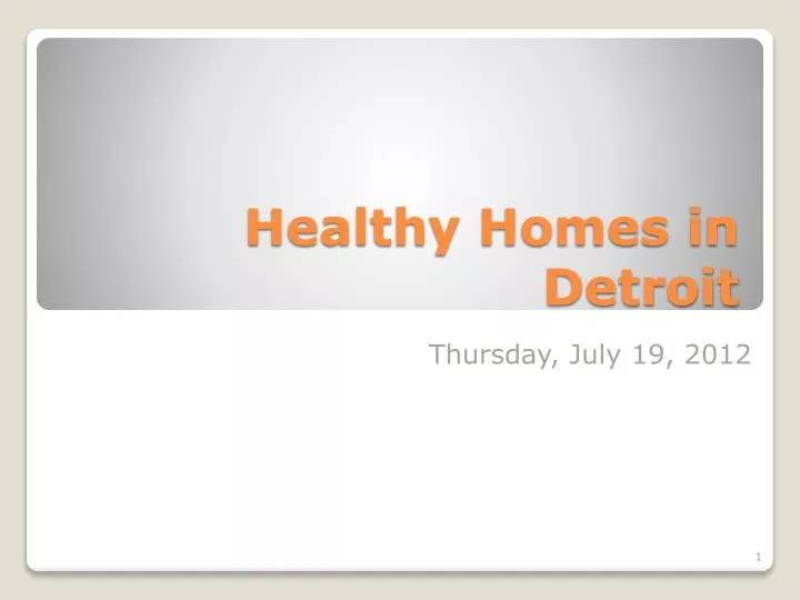 healthy homes in detroit