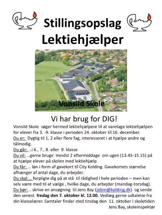stillingsopslag lektiehj lper