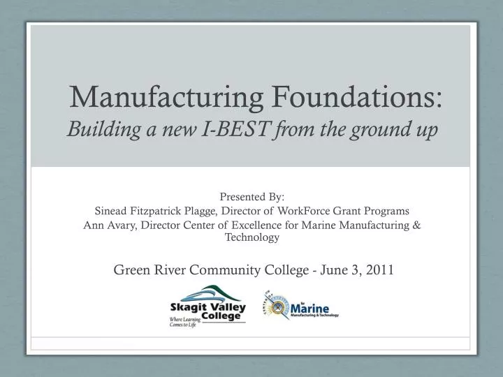 manufacturing foundations building a new i best from the ground up