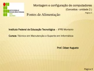 montagem e configura o de computadores conceitos unidade 2