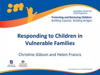 Responding to Children in Vulnerable Families