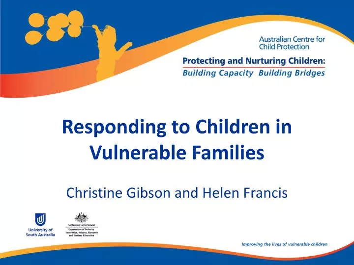 responding to children in vulnerable families