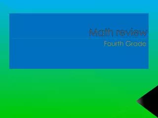 math review