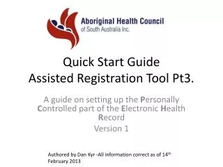 Quick Start Guide Assisted Registration Tool Pt3.