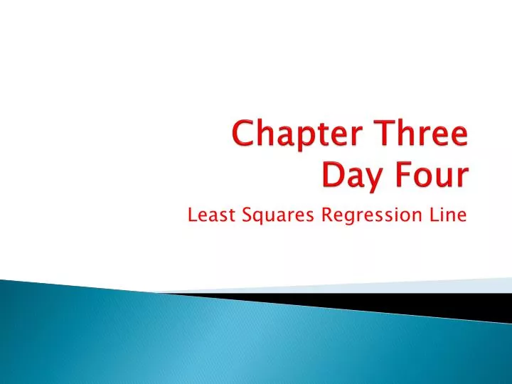 chapter three day four