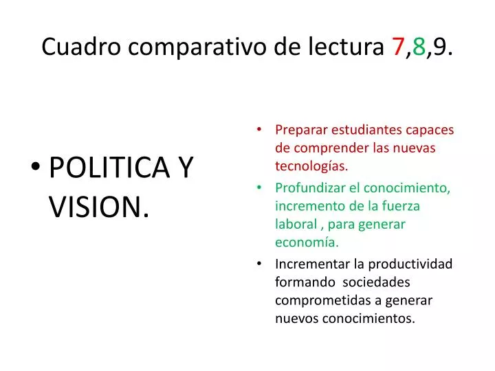 cuadro comparativo de lectura 7 8 9